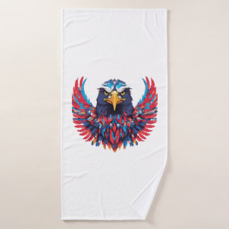 A TO Z met Amerikaanse adelaar met patriottisch sy Badhanddoek