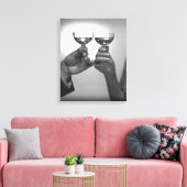 A Toast Canvas Afdruk (Insitu (Woonkamer))