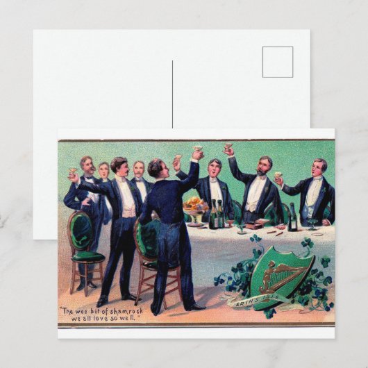 A Toast op de Shamrock Briefkaart (Voorkant / Achterkant)