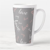 A Toast to Love – Valentine’s Day Mug Latte Mok (Rechts)