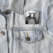 A Toast Vierkante Button 5,1 Cm (In situ)