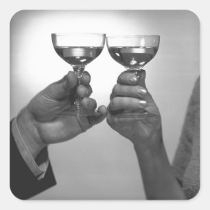 A Toast Vierkante Sticker