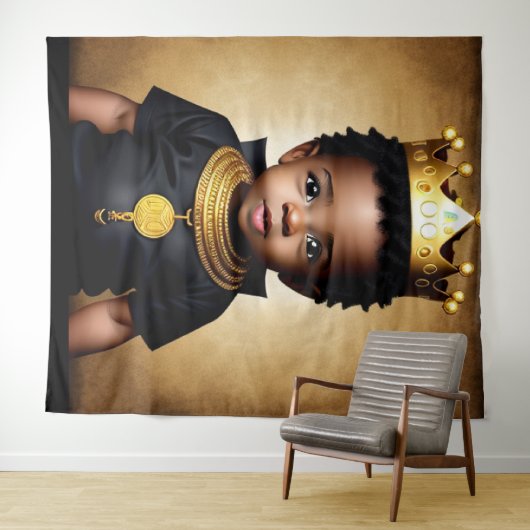 A Toddler King Tapestry Wandkleed (In Situ (horizontaal))