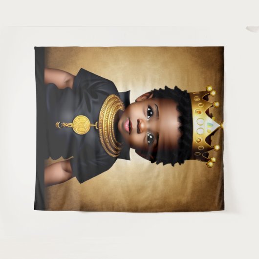 A Toddler King Tapestry Wandkleed (Voorkant (horizontaal))