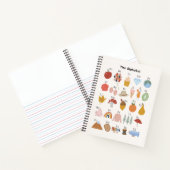 A tot Z alfabet Kinder schets en praktijk Notitieboek (Binnen)