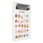 A tot Z alfabet met Afbeeldingen Kinder Mini Klembord (Schuin)