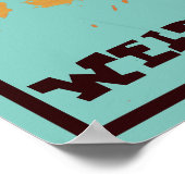 A tot Z Alien Maya Elf Weird op Heart Poster (Hoek)