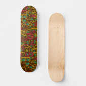 A tot Z Epic Letters Alfabet Unieke woordstijl Persoonlijk Skateboard (Voorkant)