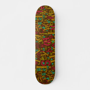 A tot Z Epic Letters Alfabet Unieke woordstijl Persoonlijk Skateboard