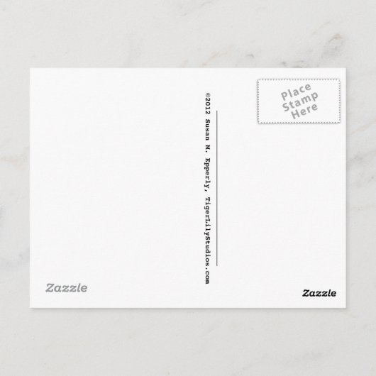 "A Touch of Humor" Massage Cannibal Comic Briefkaart (Achterkant)