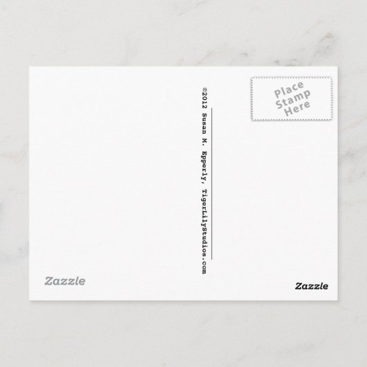 "A Touch of Humor" Massagetherapie van Spatula Briefkaart (Achterkant)