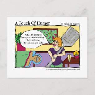 "A Touch of Humor" Massagetherapie van Spatula Briefkaart