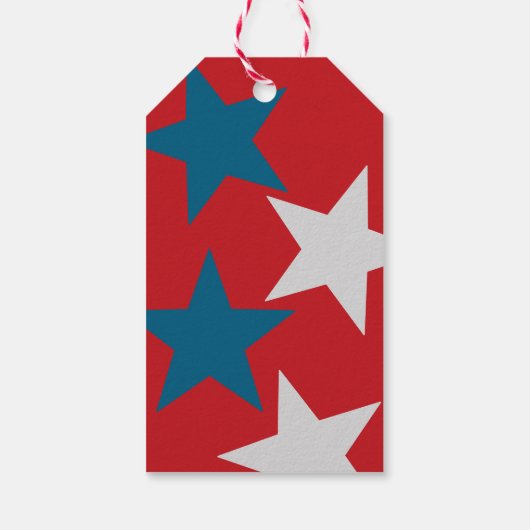 A Touch of Red, White and Blue -Light Switch Cover Cadeaulabel (Achterkant)