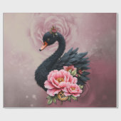 A touch of rose and swan's glow. cadeaupapier (Vlak)