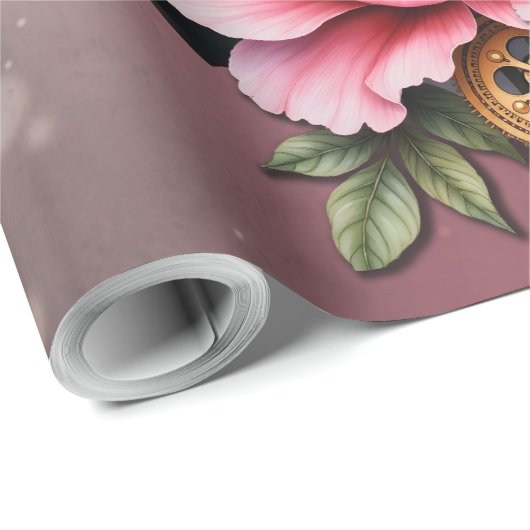 A touch of rose and swan's glow. cadeaupapier (Rol Hoek)