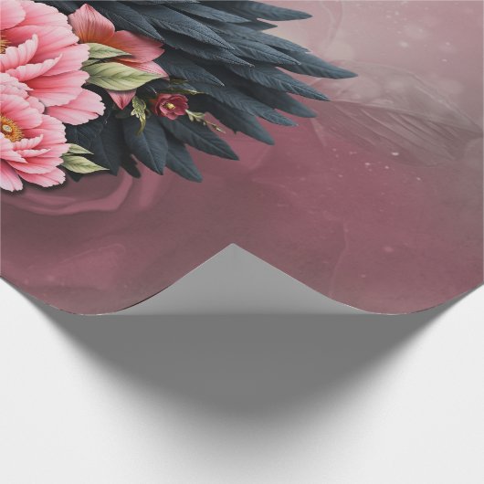 A touch of rose and swan's glow. cadeaupapier (Hoek)