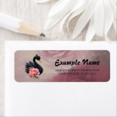 A touch of rose and swan's glow. etiket (Insitu)