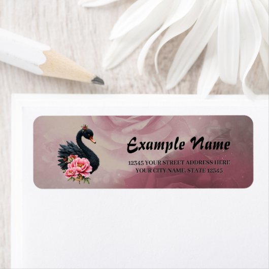 A touch of rose and swan's glow.  etiket (Insitu)