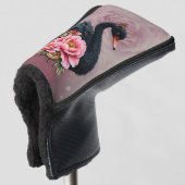 A touch of rose and swan's glow. golfheadcover (3/4 voorkant)