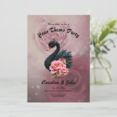 A touch of rose and swan's glow.  kaart (Staand voorkant)