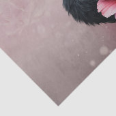 A touch of rose and swan's glow.  tissuepapier (Detail)