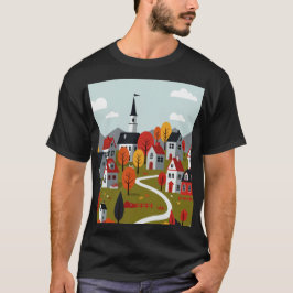 A town in nature t-shirt