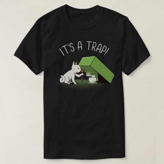A Trap Coffee Funny Cat beroemd gemaakt door Tobe  T-shirt (Design voorkant)
