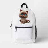 a travel backpack with a cute cat bedrukte rugzak (Voorkant)