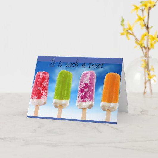 A **TREAT** HET DELEN VAN EEN GROTE DAG MET "U"KAA KAART (Gele Bloem)