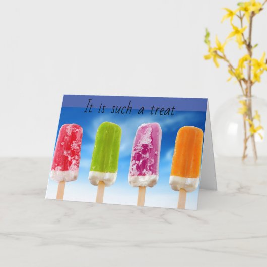 A **TREAT** MET "U" ALS ZISTER! KAART (Gele Bloem)