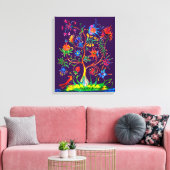 A tree of life canvas afdruk (Insitu (Woonkamer))