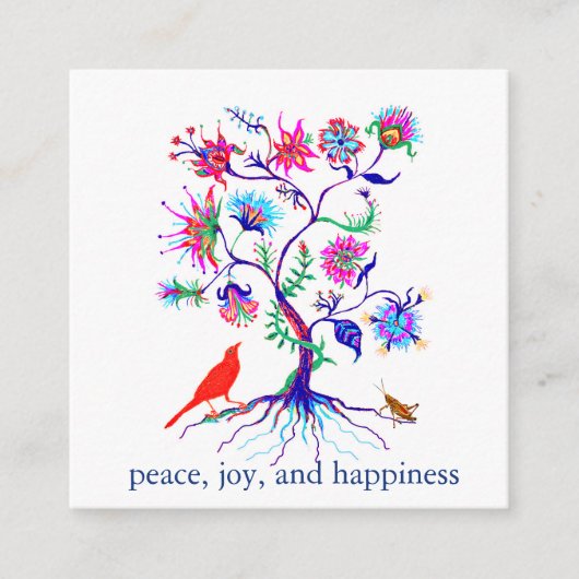 A tree of life informatiekaartje (Voorkant)