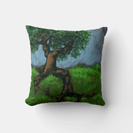 A Tree on A Hill / A Willow in Valley Kussen