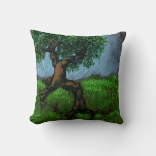 A Tree on A Hill / A Willow in Valley Kussen