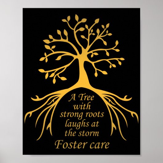 A tree with strong roots Foster Care Adoption Poster (Voorkant)