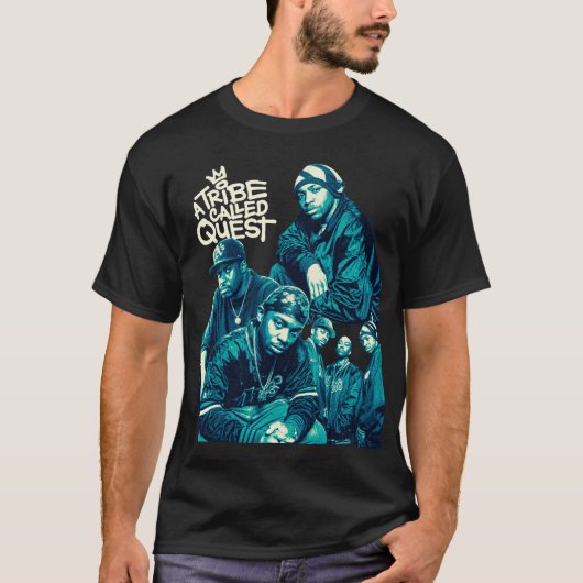A Tribe Called Quest Geïnspireerd 90s Jazz Rap T‑S T-shirt (Voorkant)