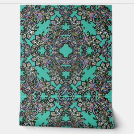 A Tribute to Italian Renaissance on Emerald Behang