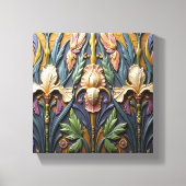 A Trio of Irises Canvas Afdruk (Voorkant)