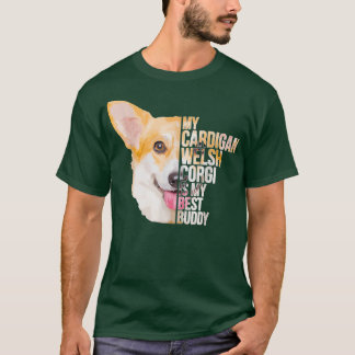 A True Friend cardigan welsh corgi Tshirt Gifts Do