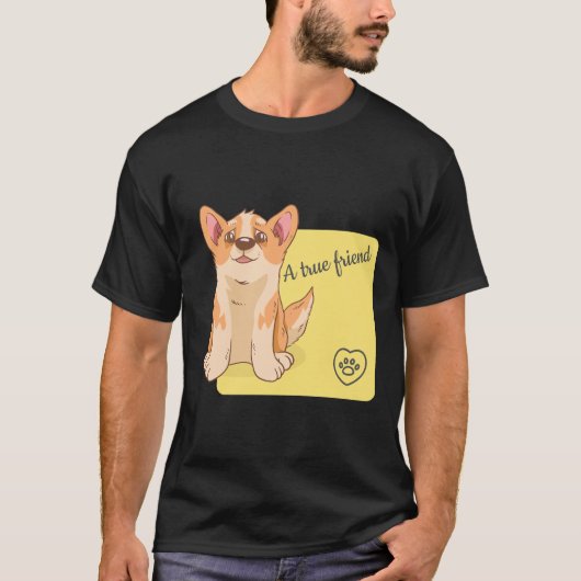 A True Friend Welsh Corgi 284 T-shirt (Voorkant)