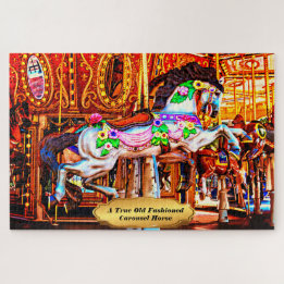 A True Old Fashioned Carousel Horse 1014 Pieces Legpuzzel