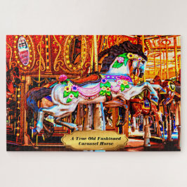 A True Old Fashioned Carousel Horse 1014 Pieces Legpuzzel