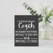 A Truly Great Coach is hard find Bedankkaart (Staand voorkant)