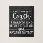 A Truly Great Coach is hard find Legpuzzel (Verticaal)