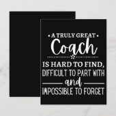 A Truly Great Coach is hard find Save The Date (Voorkant / Achterkant)