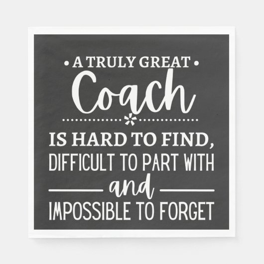 A Truly Great Coach is hard find Servet (Voorkant)