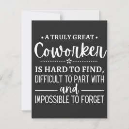 A Truly Great Coworker Bedankkaart
