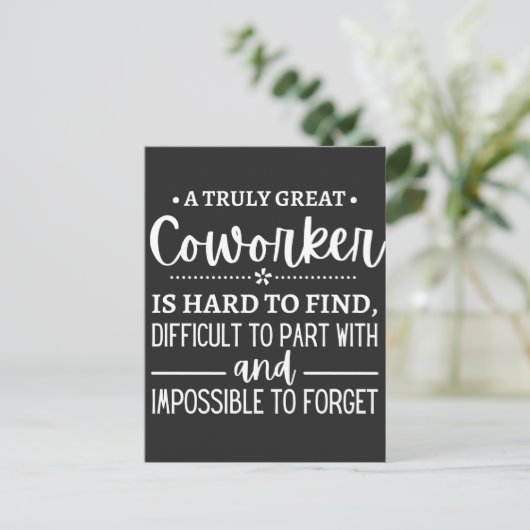 A Truly Great Coworker Feestdagenkaart (Staand voorkant)