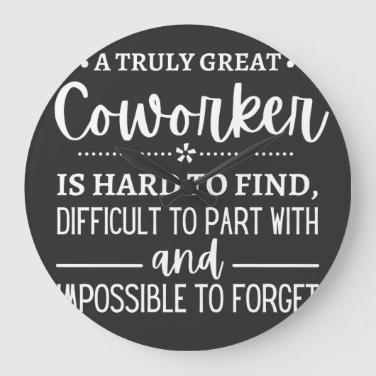 A Truly Great Coworker Grote Klok (Voorkant)