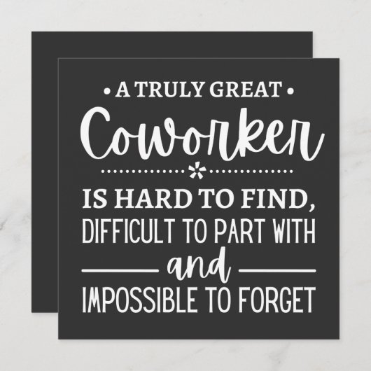 A Truly Great Coworker Kaart (Voorkant / Achterkant)